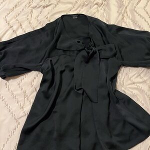 Silk shirt with with bow